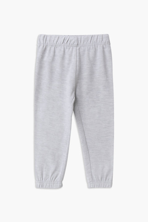 Boys Branded Fleece Trouser - Heather Grey