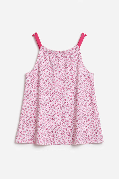 Girls Branded Graphic Short Tunic - Pink
