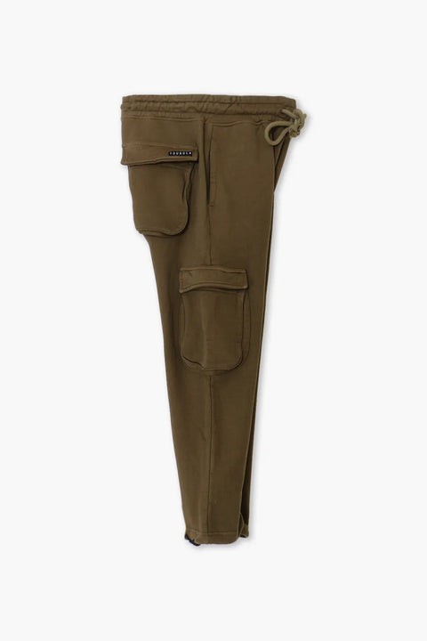 Men branded Cargo Trouser - Brown