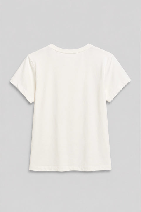 Girls Branded Graphic T-Shirt - white