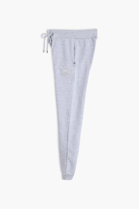 Men Branded Fleece Trouser - Heather Grey