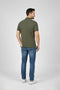 Men Pique Polo - Army Green