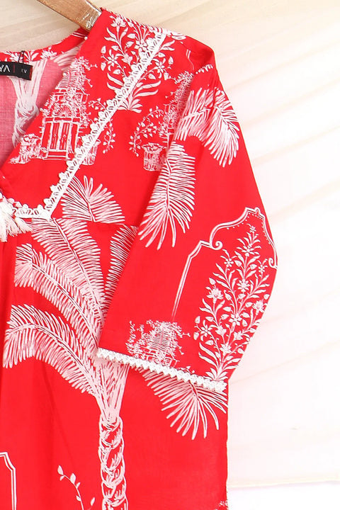 2 PIECE LAWN FUSION SUIT