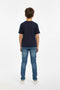 Boy Branded Graphic T-shirt - Navy