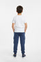 Boys Branded Fleece Cargo Trouser - Dusty Blue