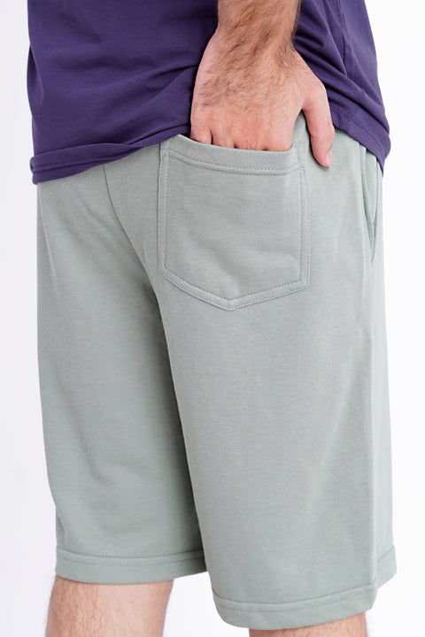 Men Branded Short - L/Green