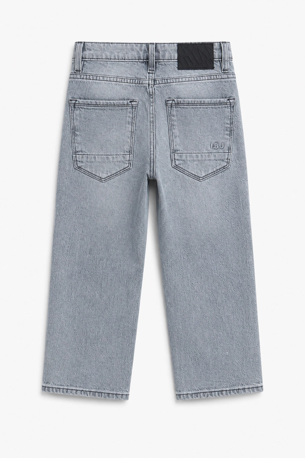 Boy Branded Straight fit Denim Pant - GREY
