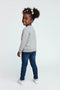 Girls Branded Graphic Sweatshirt - Heather Grey