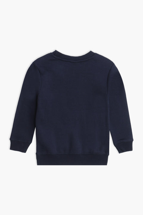 Boys Branded Graphic Sweatshirt - Navy
