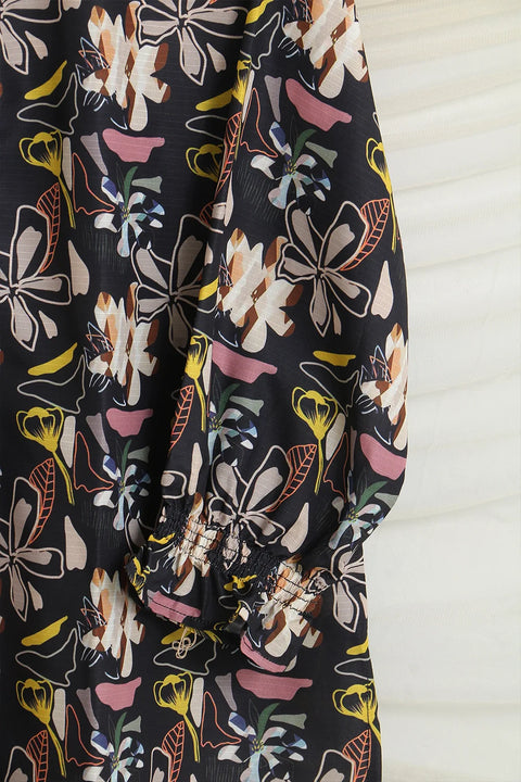PRINTED SLUB SHIRT