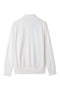 Men Branded terry Mockneck - White