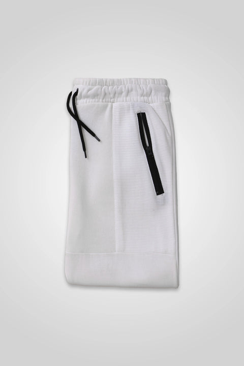 Men Branded Trouser - White