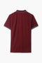 Men Branded Tipping Polo - Maroon