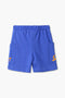 Boy Branded Graphic Terry Short - Royal Blue