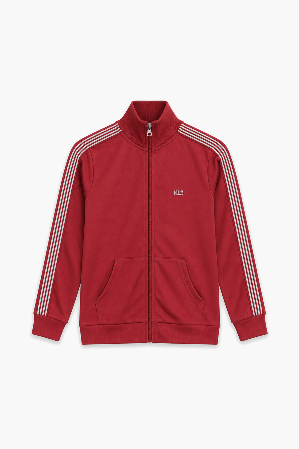 Women Branded Interlock Zipper - Red