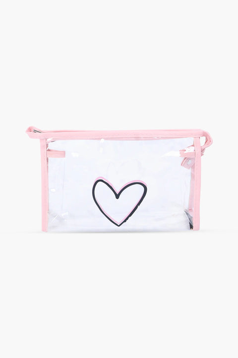 Cosmetic Pouch Pack of 3 - Pink