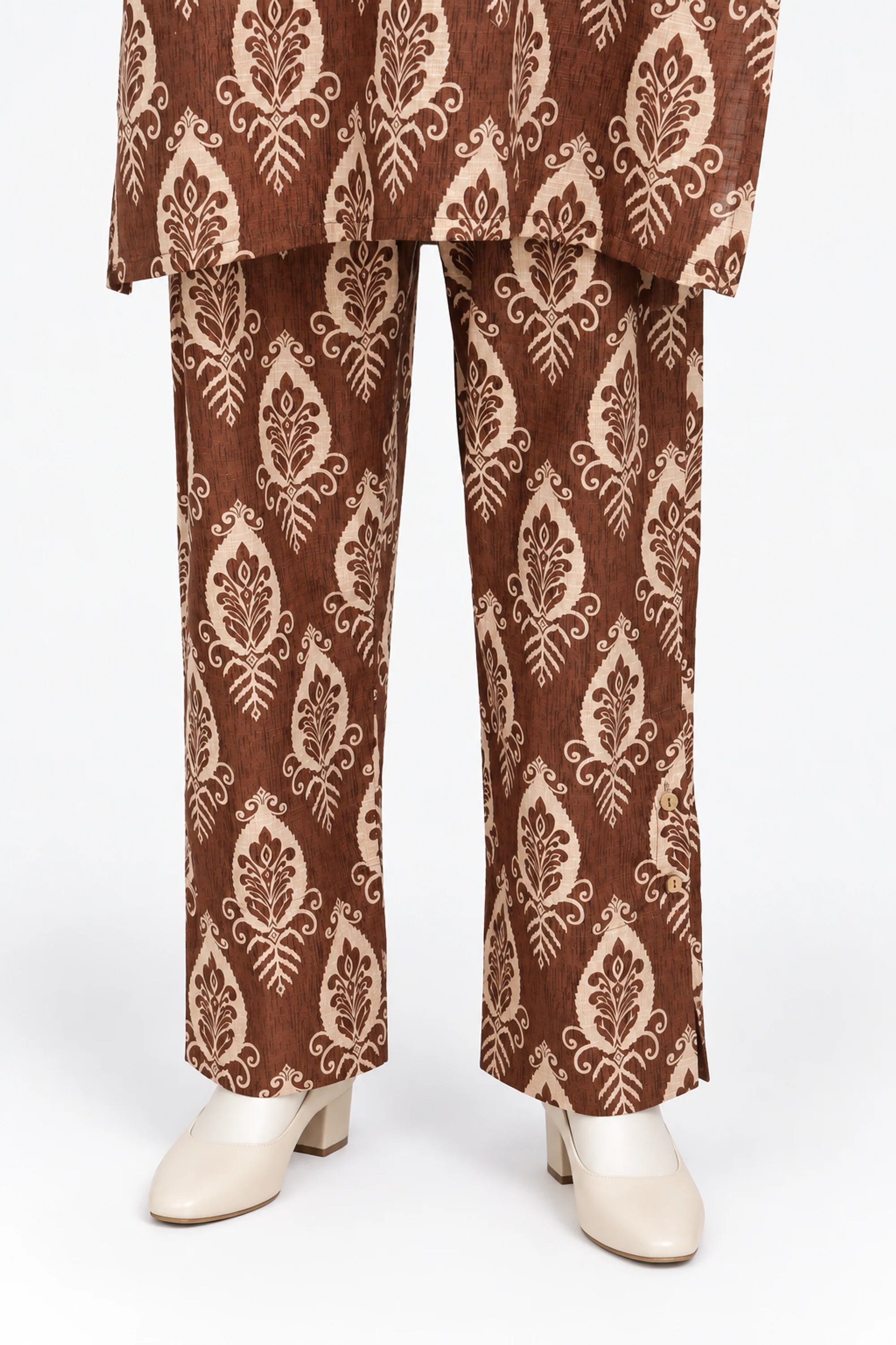 PRINTED KHADDAR SUIT