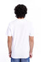 Men Branded Embroidered Tee - White