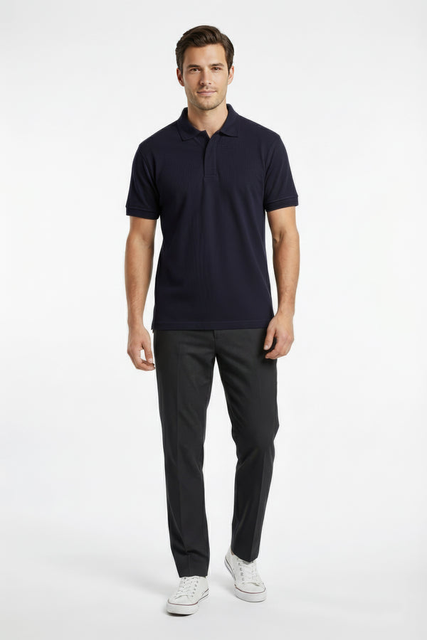 Men Branded Polo - D/Blue