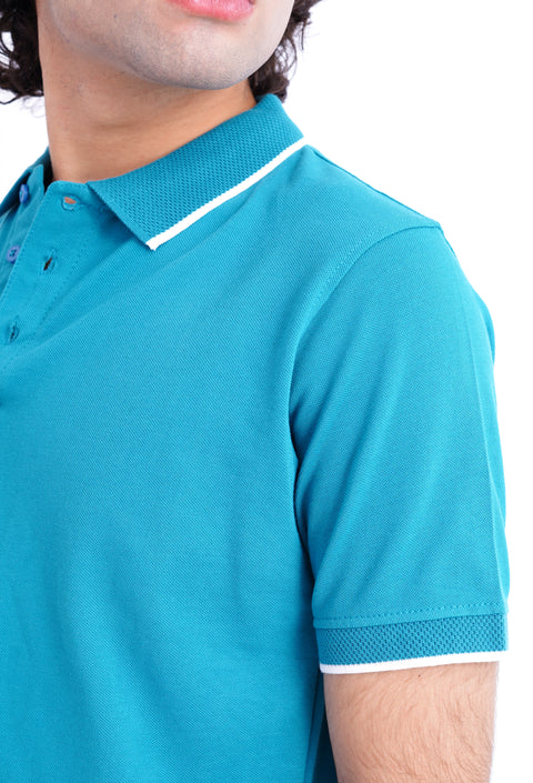 Jacquard Collar Polo