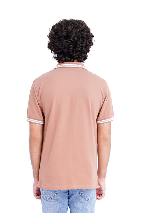 Jacquard Collar Polo