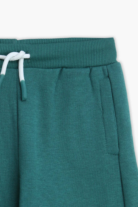 Boys Branded Fleece Trouser - Seafoam