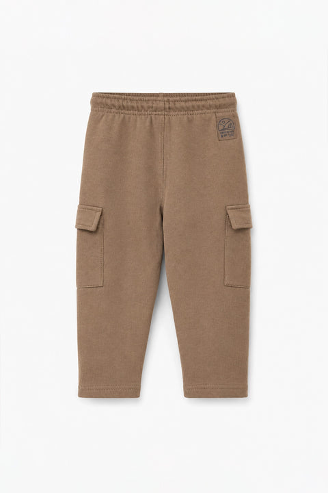 Boys Branded Cargo Pajama  - Brown
