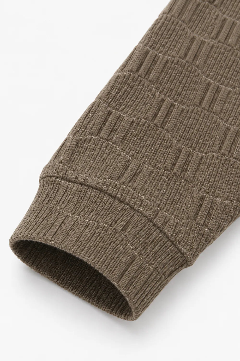 Textured Knit Sweatshirt