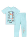 Boys Graphic Loungewear FBLS-11 - L/Blue