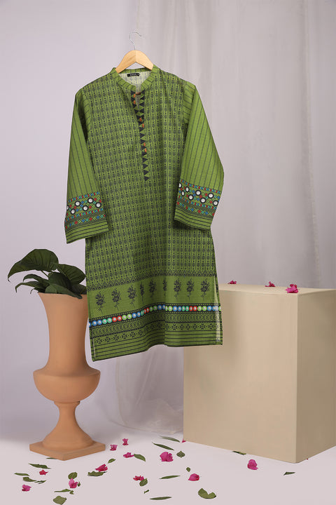 Women's Digital Printed Lawn Kurti SW23-55 - Green
