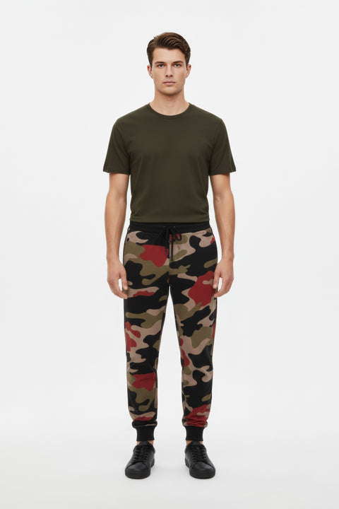 Men Branded Trouser - Camouflage