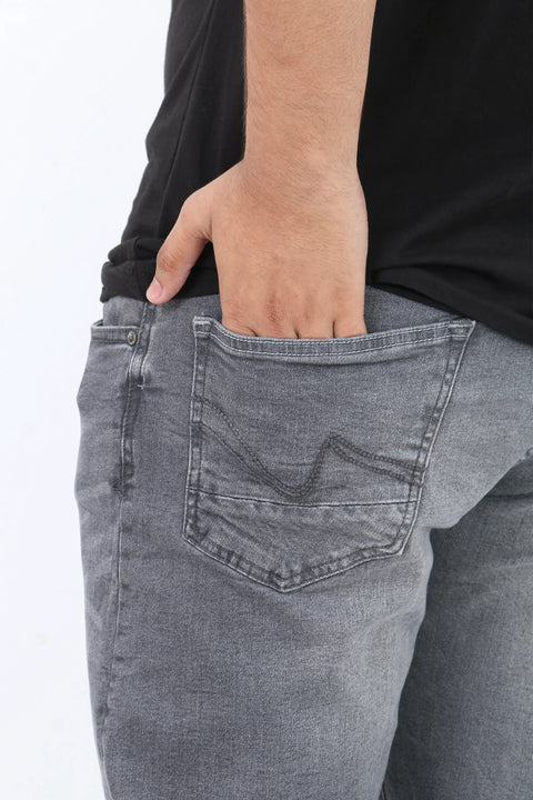 Men Branded Denim Jeans - Grey
