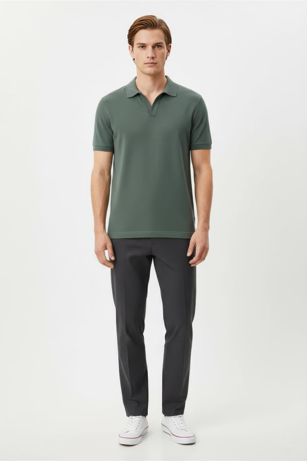 Men Branded Polo - Green