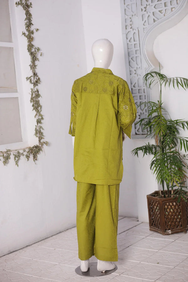2 PIECE EMB JACQUARD SUIT