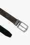 2-in-1 Leather Belt Crocodile Textured