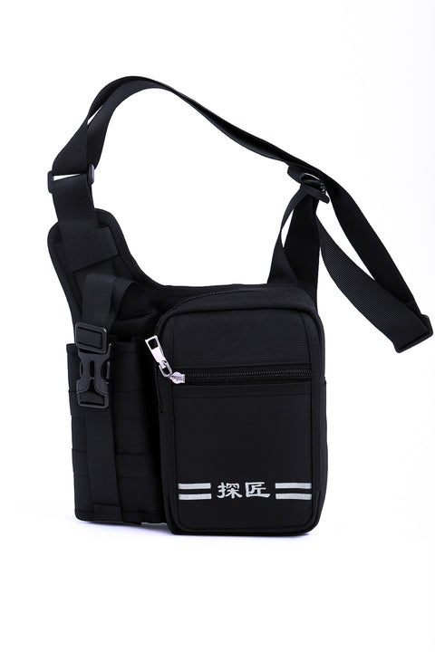 Crossbody Travel Backpack With Water Bottle Holder