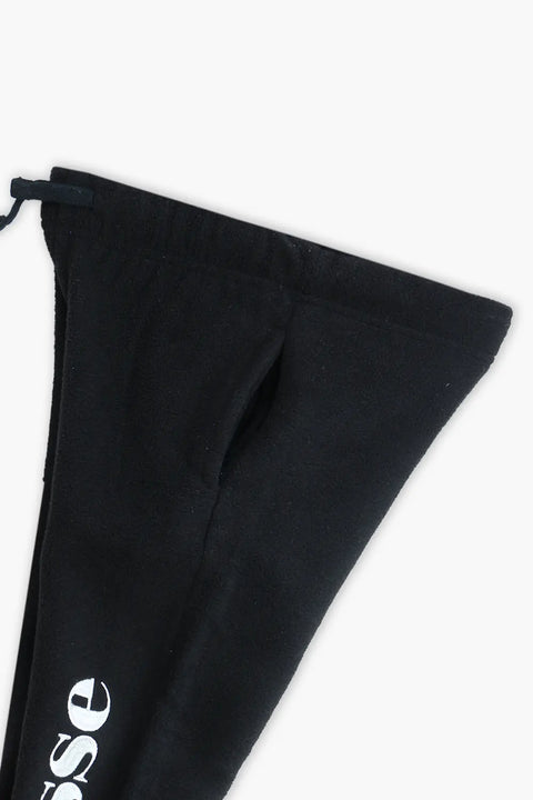 Boys Branded Fleece Trouser - Black