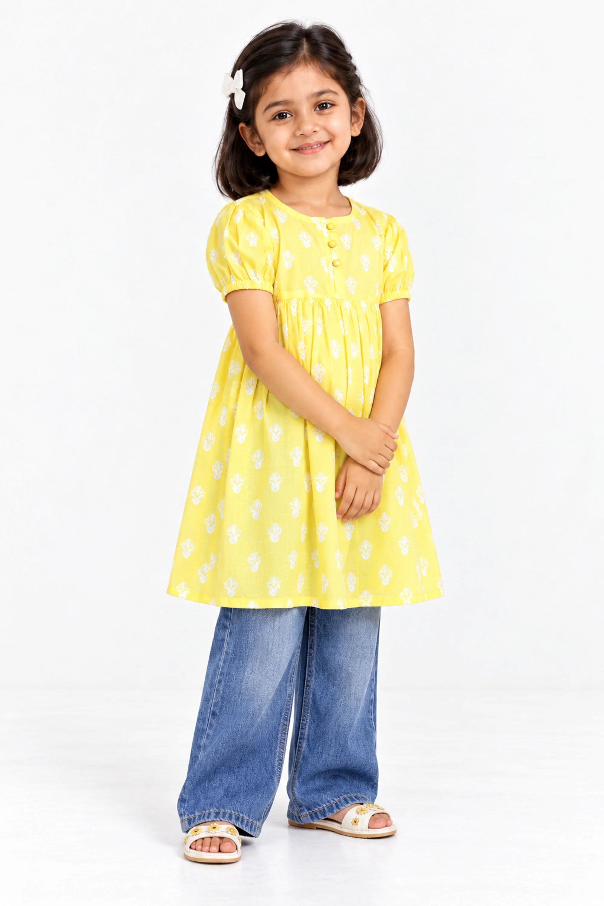 PRINTED LAWN FROCK