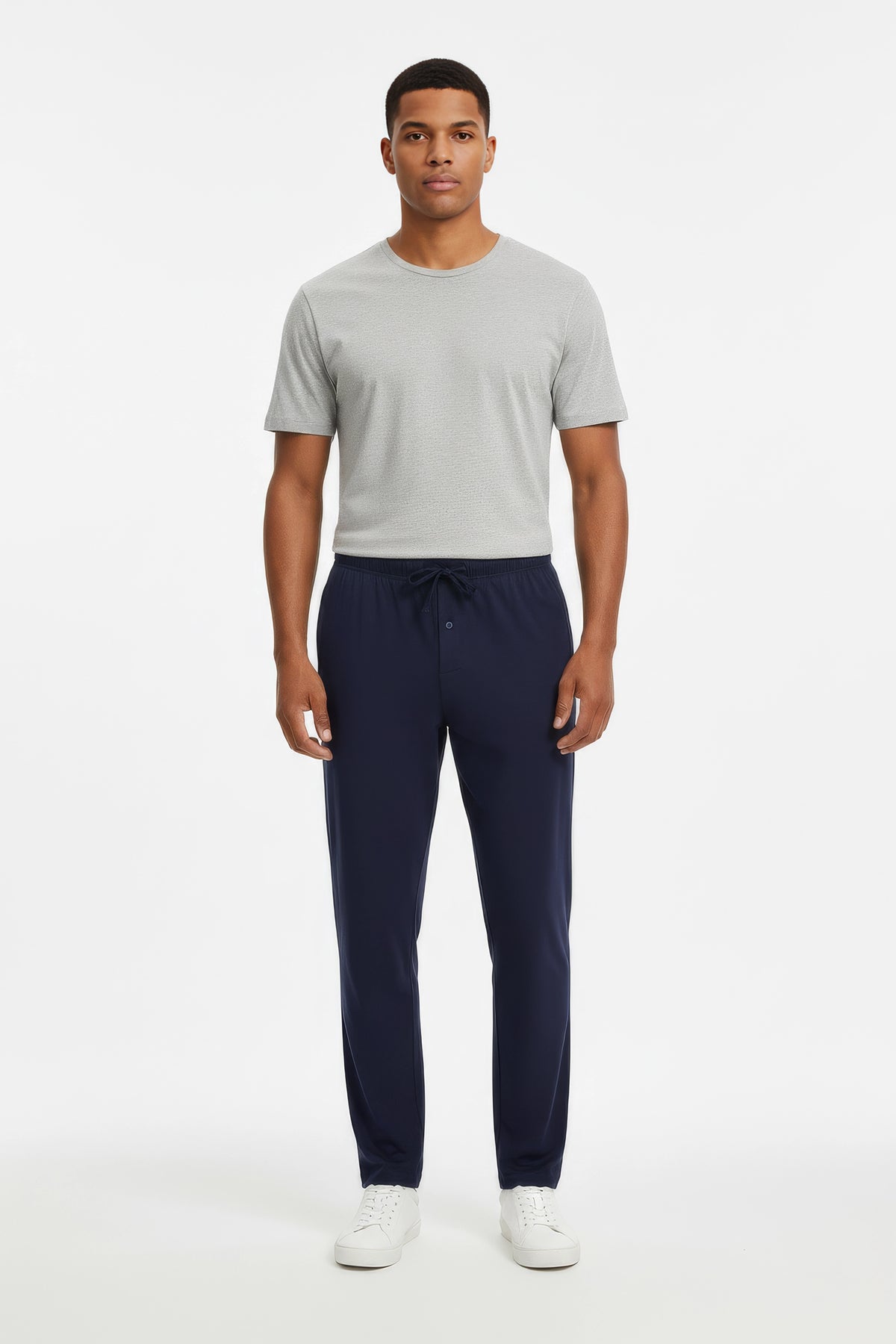 Men Branded Pajama - Navy