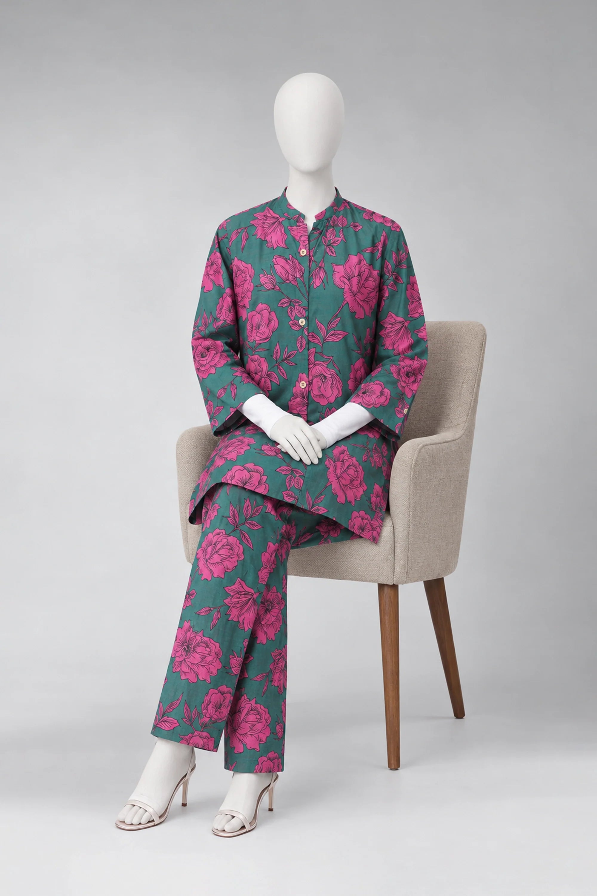 2 PIECE PRINTED KHADDAR SUIT