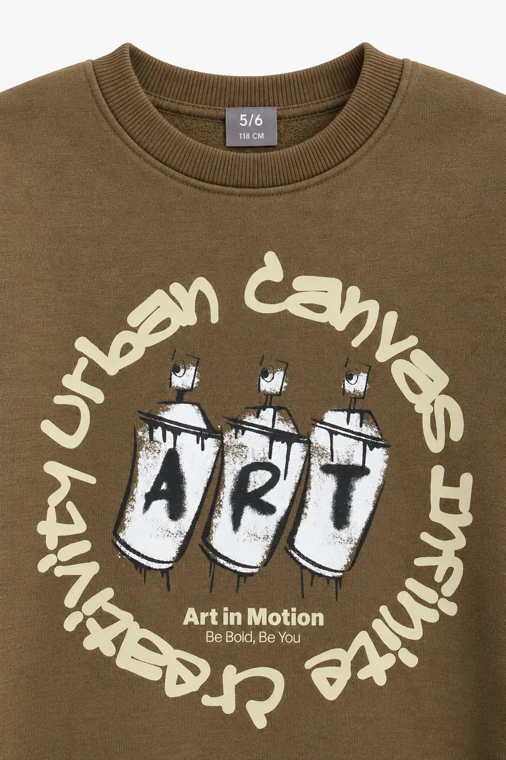 Boys Branded Graphic Sweatshirt - Brown