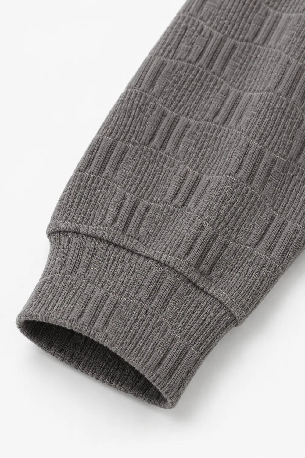 Textured Knit Sweatshirt