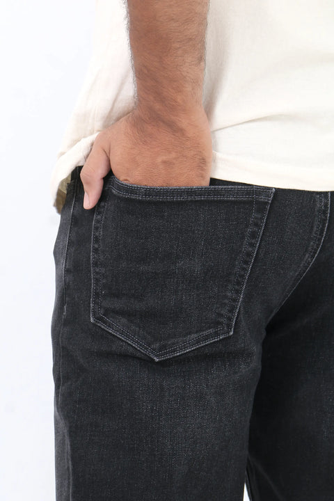 Man banana Straight Fit Denim Jeans - Black