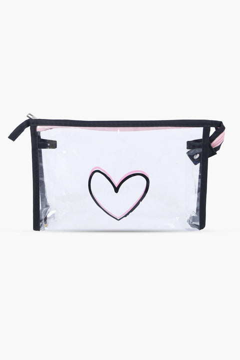 Cosmetic Pouch Pack of 3 - Black