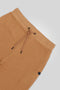Men Leather Patch Short MS01 - Rust Color