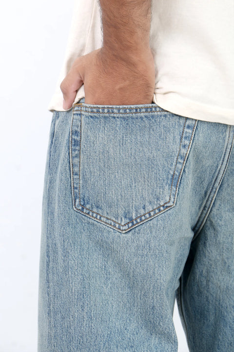 Man J&J Straight Fit Denim Jeans - Dusty Blue