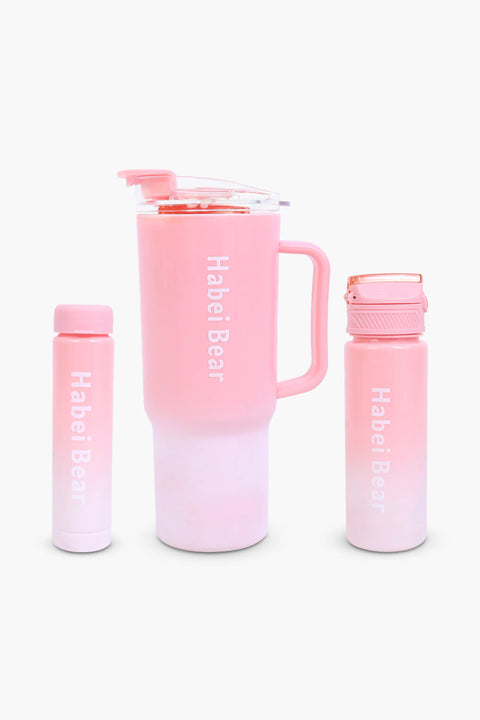 Tumbler 3-Piece Bottle Set - Pink