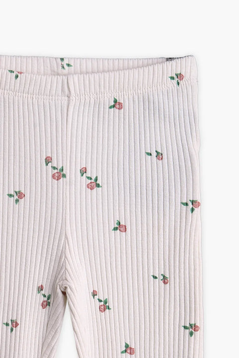 Girls Branded Trouser - White
