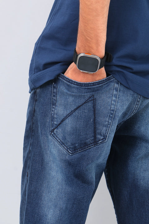 Man CHASIN Straight Fit Denim Jeans - Blue