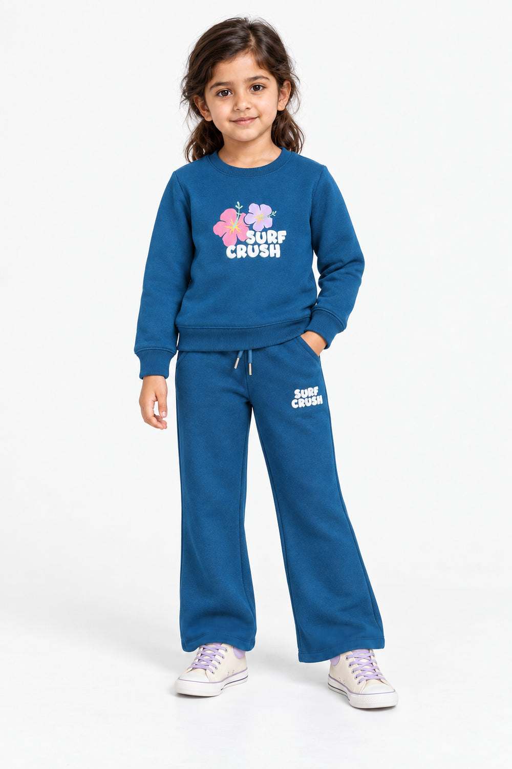 PRINTED FLEECE 2 PC SUIT